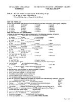 Tải Đề thi tuyển sinh vào lớp 10 THPT môn Tiếng Anh Sở GD&ĐT Hải Phòng năm học 2017 - 2018 (Có đáp án) -  Đề thi vào lớp 10 môn Tiếng Anh