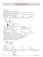 Hóa 11 - ĐỀ CƯƠNG ÔN TẬP HK 2