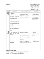 giáo án tuần 34 chủ đề trường tiểu học