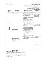 Giaosa ns chủ nhiệm tuần 22: Một số loại Hoa