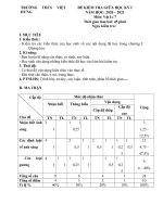 Đề KTGK HKI môn Lý 7