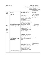 giao án tuần 32 lớp học của bé