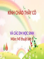 Mĩ thuật lớp 3- chủ đề 6