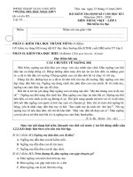 Bài kiểm tra định kì cuối HK2 - Năm học 2019 - 2020 - Môn Tiếng Việt - Lớp 3