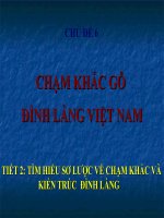 Mĩ thuật9-T17-CĐ6-Tìm hiểu sơ lược về chạm khắc và kiến trúc đình làng-N.Hương