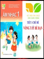 Âm nhạc lớp 1 chủ đề 4 tiết 1