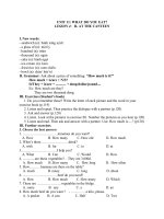 nội dung trọng tâm môn tiếng anh tuần 3292 và 102162  thcs trần quốc toản