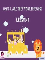 Tiếng Anh 3 - Unit 5 - Lesson 1