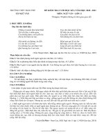 ĐỀ KT CUỐI HK1 VĂN 11 NĂM HỌC 2020-2021 CÔ b THẢO