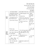 giáo án tuần 23. chủ đề thế giới thực vật. nhánh 3: một số loại hoa- quả