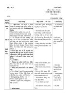 giáo án tuần 33 chủ đề nhành 1 