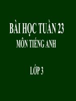 Tiếng Anh 3-  Unit 15 - Lesson 1