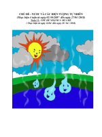 giáo án tuần 31 chủ đề nhánh 3 mùa hè đến rồi