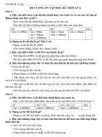 đề cương ôn tập kiểm tra học kì 1 môn vật lí năm học 2020  2021  thcs minh đức