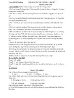 Đề cương và đề kiểm tra học kì I môn Vật Lí 8 năm học 2019 - 2020