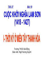Tiet 37- BAI 19 KHOI NGHIA LAM SON I_Ngo Huong Quynh_Lich su 7_tuan 20