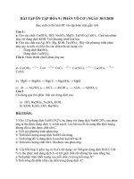 Tài liệu học khối 9 lần 1