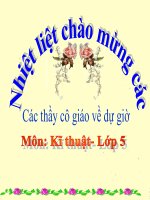 Kĩ thuật 5 - Tuần 8 - Nấu cơm (Tiết 2)