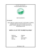 Thực hiện quy trình chăm sóc, nuôi dưỡng và phòng, trị bệnh trên đàn lợn nái sinh sản tại trại đỗ đức thuận, thị trấn tây đằng, huyện ba vì, thành phố hà nội​  