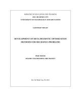 Phát triển các phương pháp tối ưu hóa thông minh cho một số bài toán cơ học 