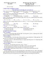 Đề kiểm tra giữa học kỳ 1 Vật lí 10 năm 2020 - 2021 sở GD&ĐT Bắc Ninh - THI247.com