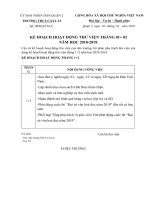 Kế hoạch Thư viện - Tháng 01+02 năm học 2018-2019.