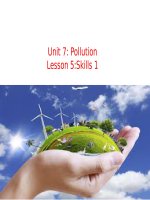 bài giảng anh 8 unit 7