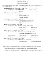 Bài ôn tập môn Tiếng Anh các khối lớp