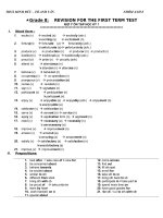 đề cương ôn tập kiểm tra học kỳ i môn anh văn năm học 2020  2021  thcs minh đức