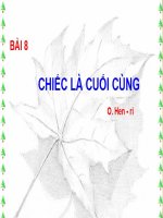 Ngữ văn 8 - Tiết 29,30 bài Chiếc lá cuối cùng