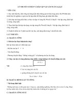 Ôn tập Vật lý Khối 8 Tuần 24 - 25