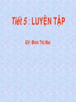 Tiết 5 - Luyện tập - Phạm Hùng Như