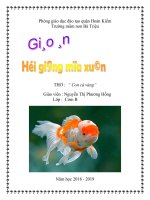 GIÁO ÁN VĂN HỌC NHÀ TRẺ 18-24 THÁNG