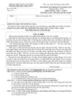 Bài kiểm tra định kì cuối HK 2  - Năm học 2019 - 2020 -  Môn Tiếng Việt -  Lớp 5