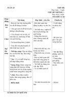 Giáo án tuần 25 chủ đề 