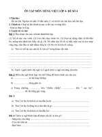 Đề ôn tập Tiếng Việt lớp 4 trong giai đoạn nghỉ dịch Covid-19