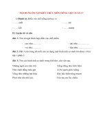 NỘI DUNG ÔN TẬP KIẾN THỨC TIẾNG VIỆT TUẦN 17