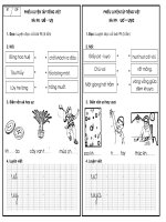 Bài học thứ sáu, ngày 17 tháng 4 năm 2020 - Khối lớp 1