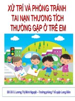 Cách phòng tránh tai nạn thương tích ở trẻ em.