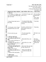 Giáo án tuần 7. Chủ đề 