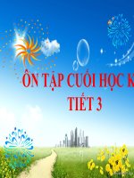 TIẾNG VIỆT 3 - TUẦN 18 - ÔN TẬP CUỐI HỌC KÌ I ( T3)