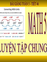 Toán 5 - Tuần 10 - Luyện tập chung