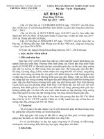 KẾ HOẠCH NĂM HỌC TỔ TOÁN NH: 2017-2018