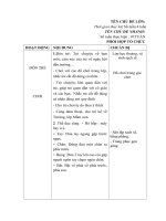 Tuần phụ 2: Lớp học của bé