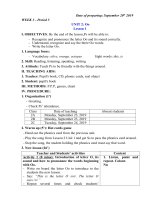 GIÁO ÁN TIÊNG ANH LỚP 2 - TUẦN 3