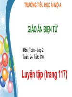 Tuần 24 - Bài: Luyện tập (trang 117)