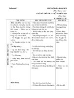 GIÁO ÁN TUẦN 7: NHỮNG ĐỒ CHƠI BÉ THÍCH