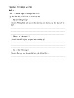 BÀI TẬP TUẦN 27 TOÁN + TIẾNG VIỆT LỚP 3