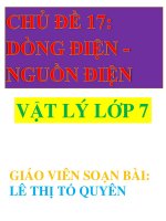 Ôn tập Vật lý khối 7
