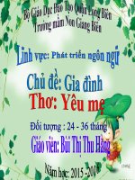 thơ yêu mẹ  mn giang biên